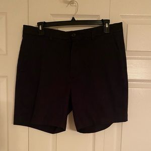 Roundtree & Yorke Total Flex Men's Shorts Size 38 Black Cotton Blend